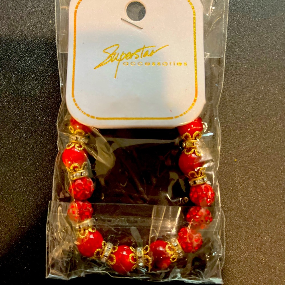 Multi bead stretch bracelet